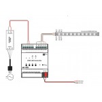 Regulador Controlador KNX para tira LED RGBW 12-24VDC 4 canales 5A