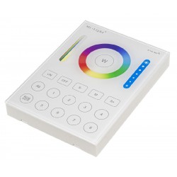 Mando Pared Controlador RF Monocolor, RGB, RGBW, CCT, RGB+CCT. hasta 8 zonas