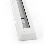 Carril monofásico 1 metro Blanco para foco LED