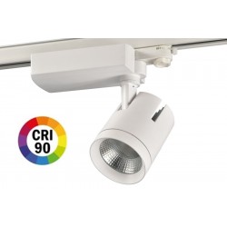 Foco Carril Trifásico LED COB MD6 40W Citizen, CRI>90 Blanco