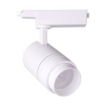 Foco Carril Monofásico Blanco LED COB 30W con ángulo Regulable (M20)