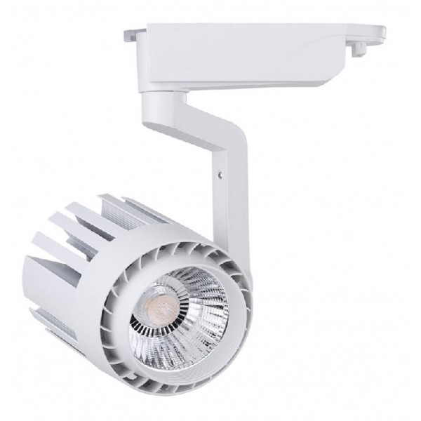 Foco Carril Monofásico LED COB 30W Blanco