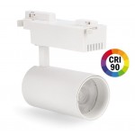 Foco Carril IS Monofásico LED COB 30W 24º Blanco