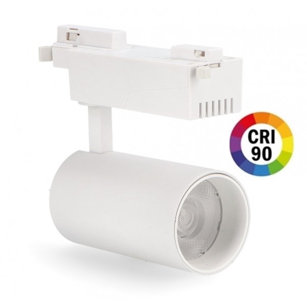Foco Carril IS Monofásico LED COB 30W 36º Blanco
