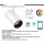 Foco Carril RETAIL Trifásico LED COB 30W Blanco CRI90 SMART CCT Wifi, para Smartphone y control AI