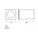 Foco LED exterior Cuadrado IP67 empotrar para E27