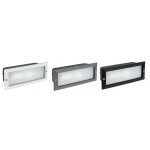 Foco LED exterior IP54 empotrar pared para E-27, Blanco, Gris o Negro