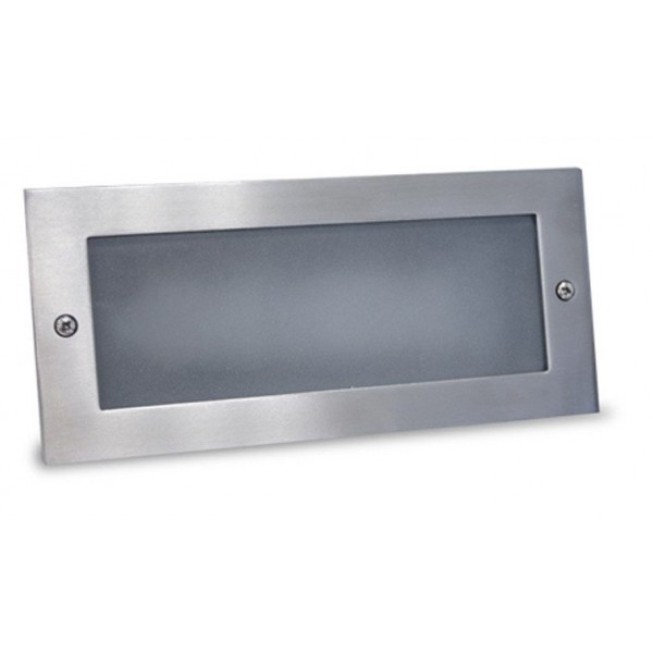 Foco LED exterior IP54 empotrar pared Marco Aluminio 3,6W 180Lm