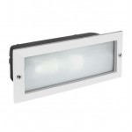 Foco LED exterior IP54 empotrar pared para E-27, Blanco, Gris o Negro