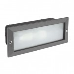 Foco LED exterior IP54 empotrar pared para E-27, Blanco, Gris o Negro