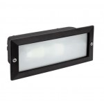 Foco LED exterior IP54 empotrar pared para E-27, Blanco, Gris o Negro