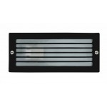 Foco LED exterior IP54 empotrar pared 3,6W 180Lm con rejilla, Blanco ó Negro