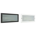 Foco LED exterior IP54 empotrar pared 3,6W 180Lm con rejilla, Blanco ó Negro