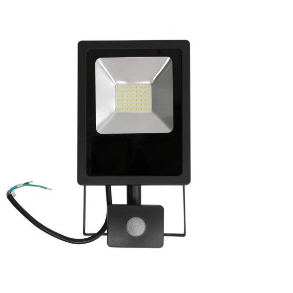 Foco LED exterior SLIM 20W IP-65 SMD con Detector de Movimiento