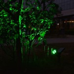 Foco LED Solar exterior jardin con piqueta Luz Verde