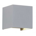 Aplique LED exterior IP44 superficie pared CUBIC 6W 660Lm Gris