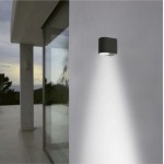 Aplique LED exterior IP44 superficie pared R 1xGU10