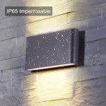 Aplique LED exterior IP65 superficie pared RP 12W 1300Lm CCT Negro