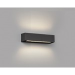 Aplique LED exterior IP65 superficie pared 13W 1000Lm Gris Oscuro