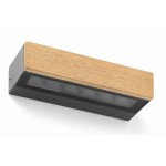 Aplique LED exterior IP65 superficie pared 13W 1000Lm Madera Teka