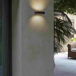 Aplique LED exterior IP65 superficie pared 28W 2350Lm Marrón Oxido