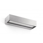 Aplique LED exterior IP65 superficie pared 16W 900Lm Aluminio Pulido