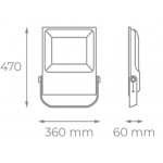 Foco Proyector LED exterior SLIM 400W IP-66 PRO