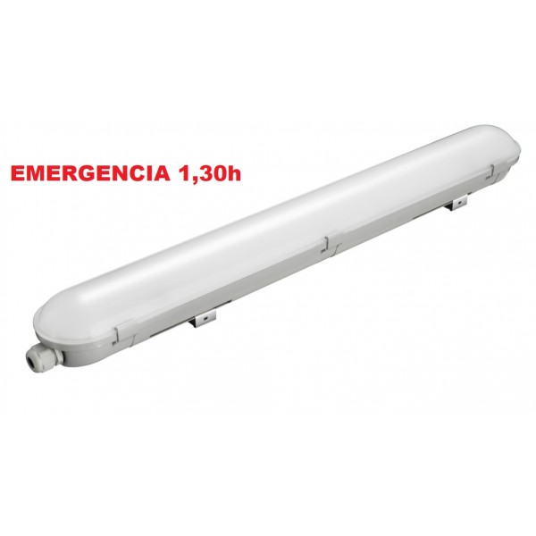 Pantalla estanca IP65 PC compacta LED de 1200mm 36W 3620Lm Emergencia