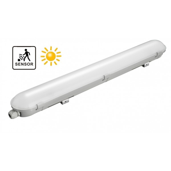 Pantalla estanca IP65 PC compacta LED de 1200mm 36W 3620Lm con Sensor