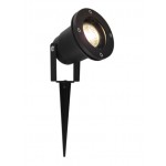 Foco exterior jardín con piqueta IP65 C71 Negro para GU10